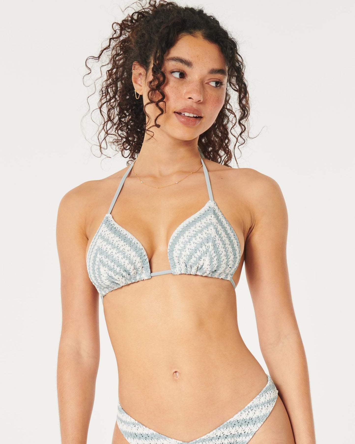 Delicate Textured Bandeau Bikini Top