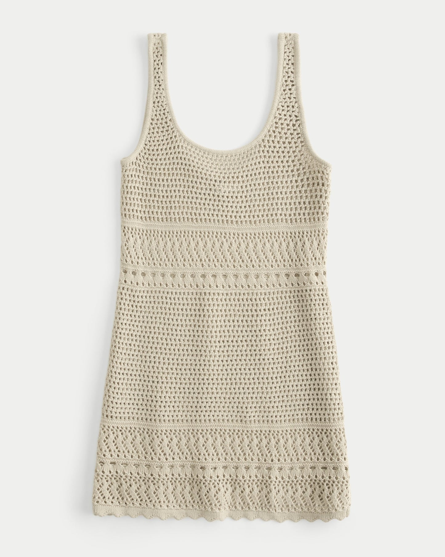 Textured Cotton Beach Cover-Up Dress