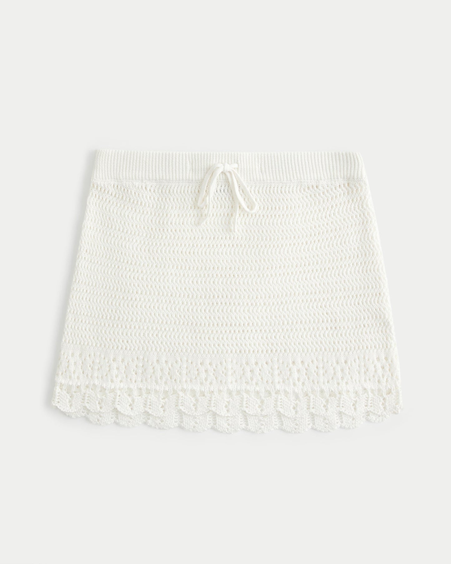 Textured Cotton Beach Cover-Up Skirt