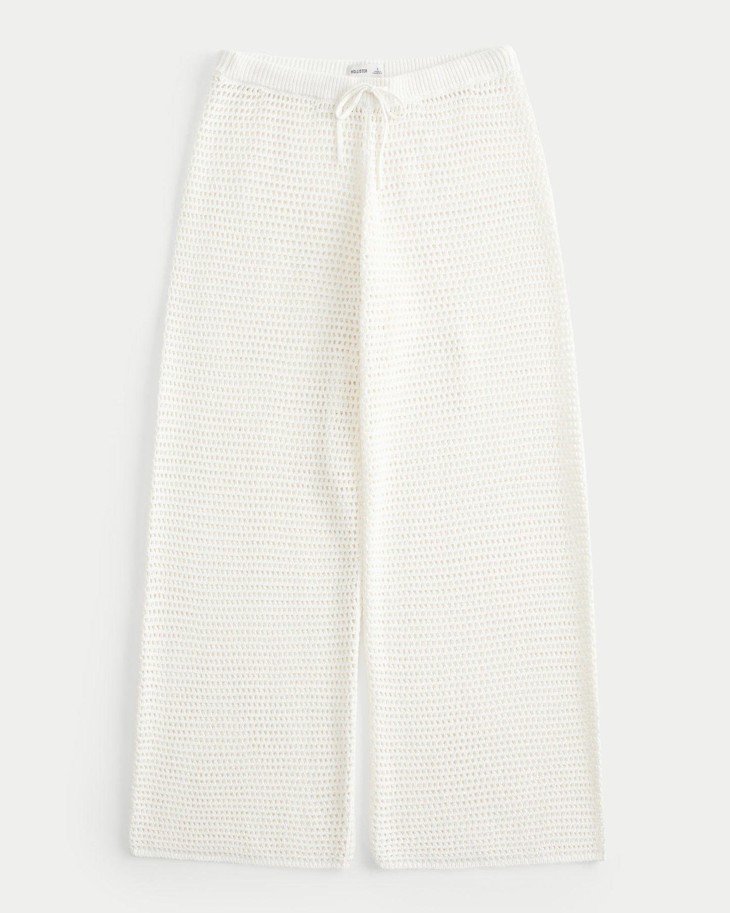 Low-Rise Textured Beach Pants