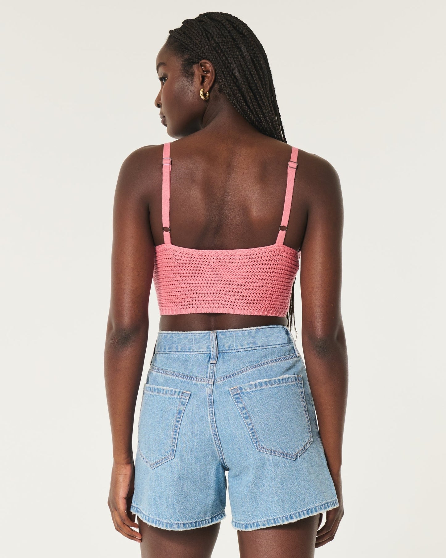 Lacy Cotton V-Neck Bralette