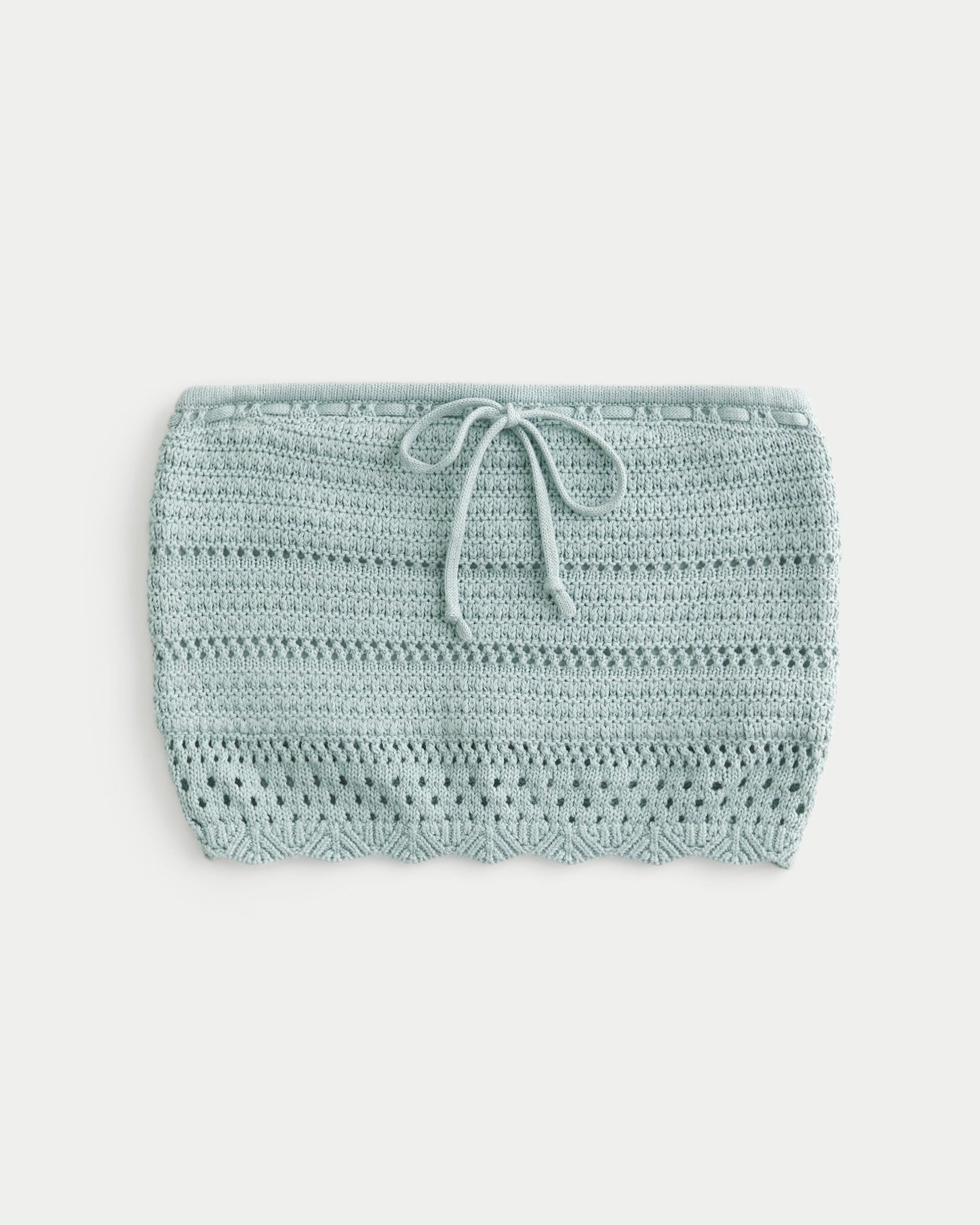 Textured Cotton Tube Top