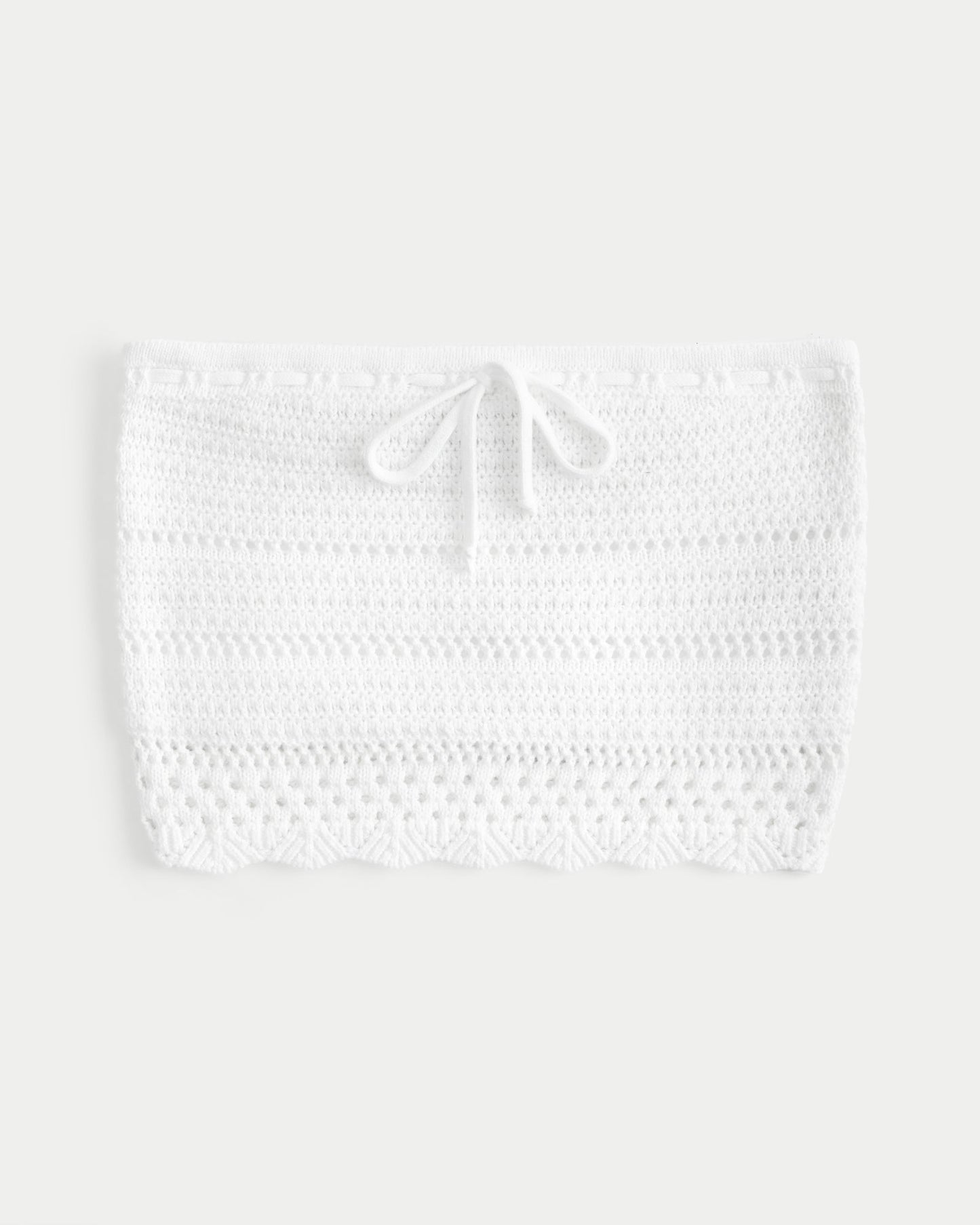 Textured Cotton Tube Top