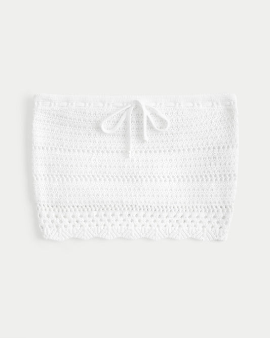 Textured Cotton Tube Top